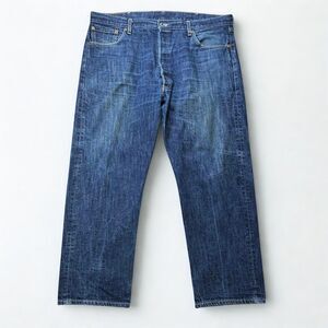 Levis 501 Jeans Men 40x27 Straight Button Fly Blue Medium Wash Classic Denim